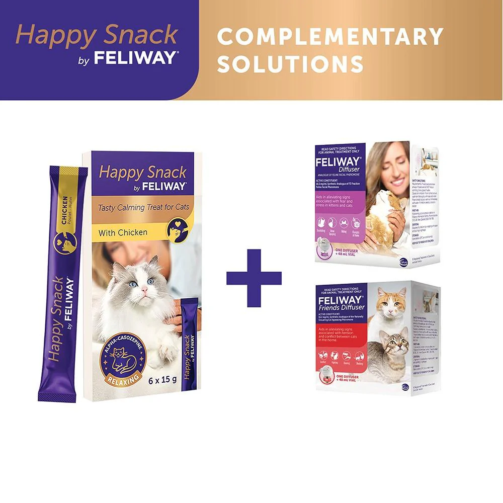 Feliway Happy Snack Lickable Calming Treats 6x15g - Image 9