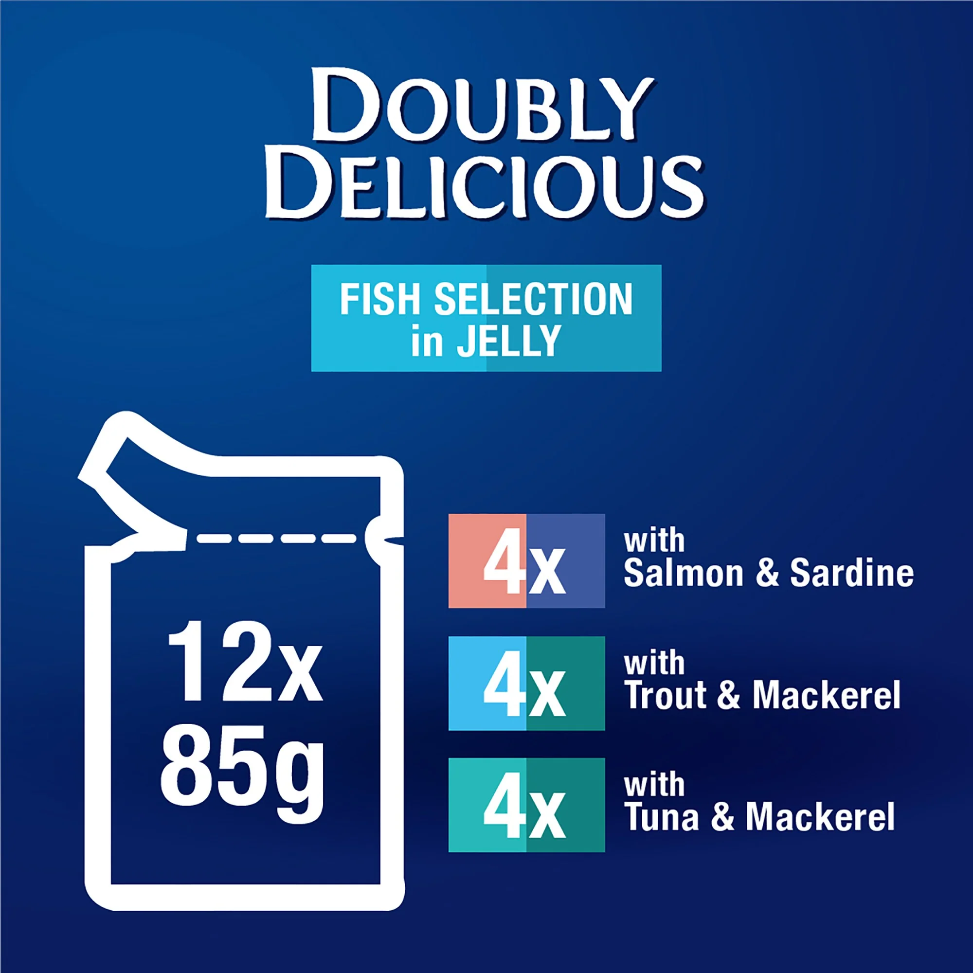 Felix Doubly Delicious Fish Wet Cat Food 12X85G - Image 5