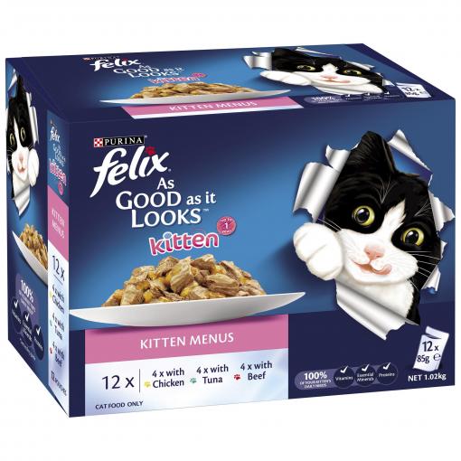 Felix Kitten Wet Cat Food 12x85g - Image 2