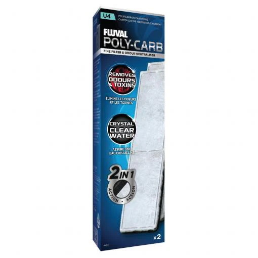 Fluval U4 Poly Carbon Cartridge 2pk - Image 2