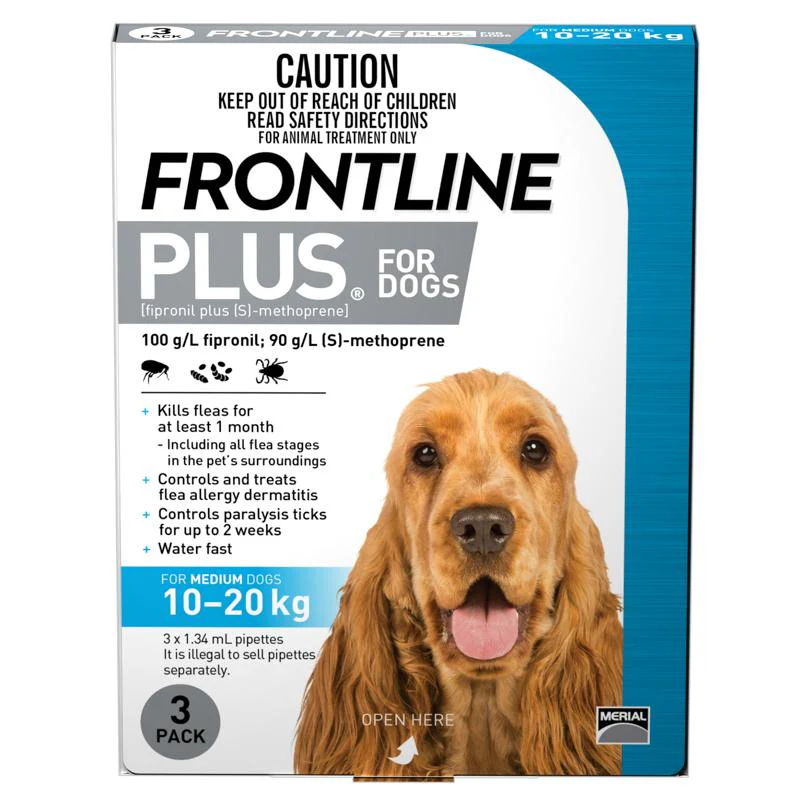 Frontline Plus - Flea Treatment for Dogs 10kg - 20kg - Image 2