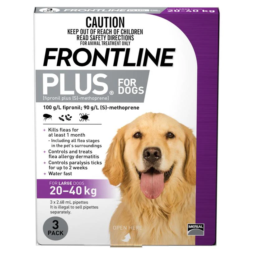 Frontline Plus Flea Treatment 20-40kg Dog - Image 2