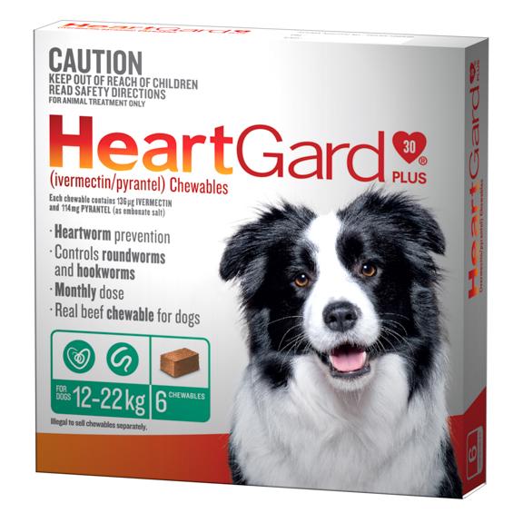 Heartgard Plus Worming Treatment 12-22kg Dog 6 Pack - Image 2