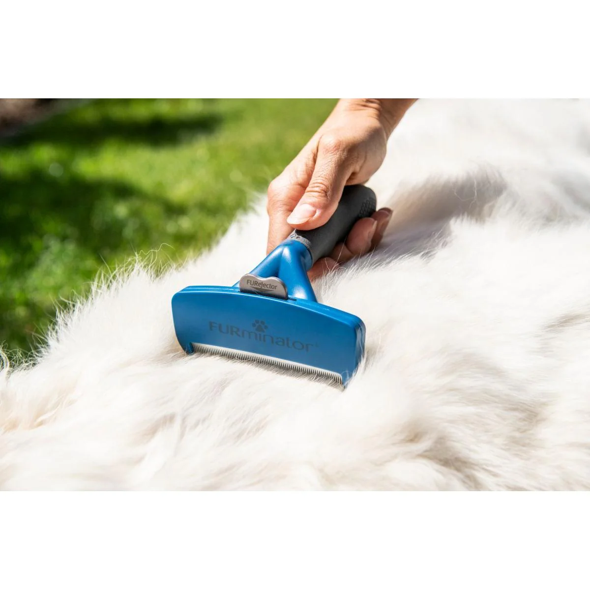 FURminator DeShedding Tool Long Hair Dog Medium - Image 4