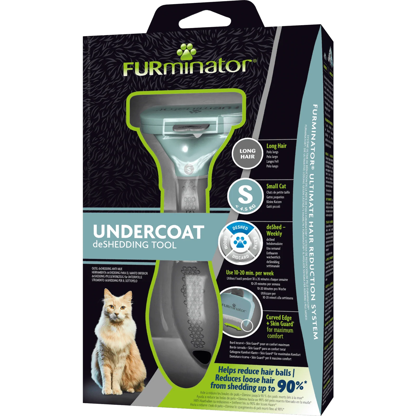 FURminator Long Hair deShedding Tool for Cats - Image 3