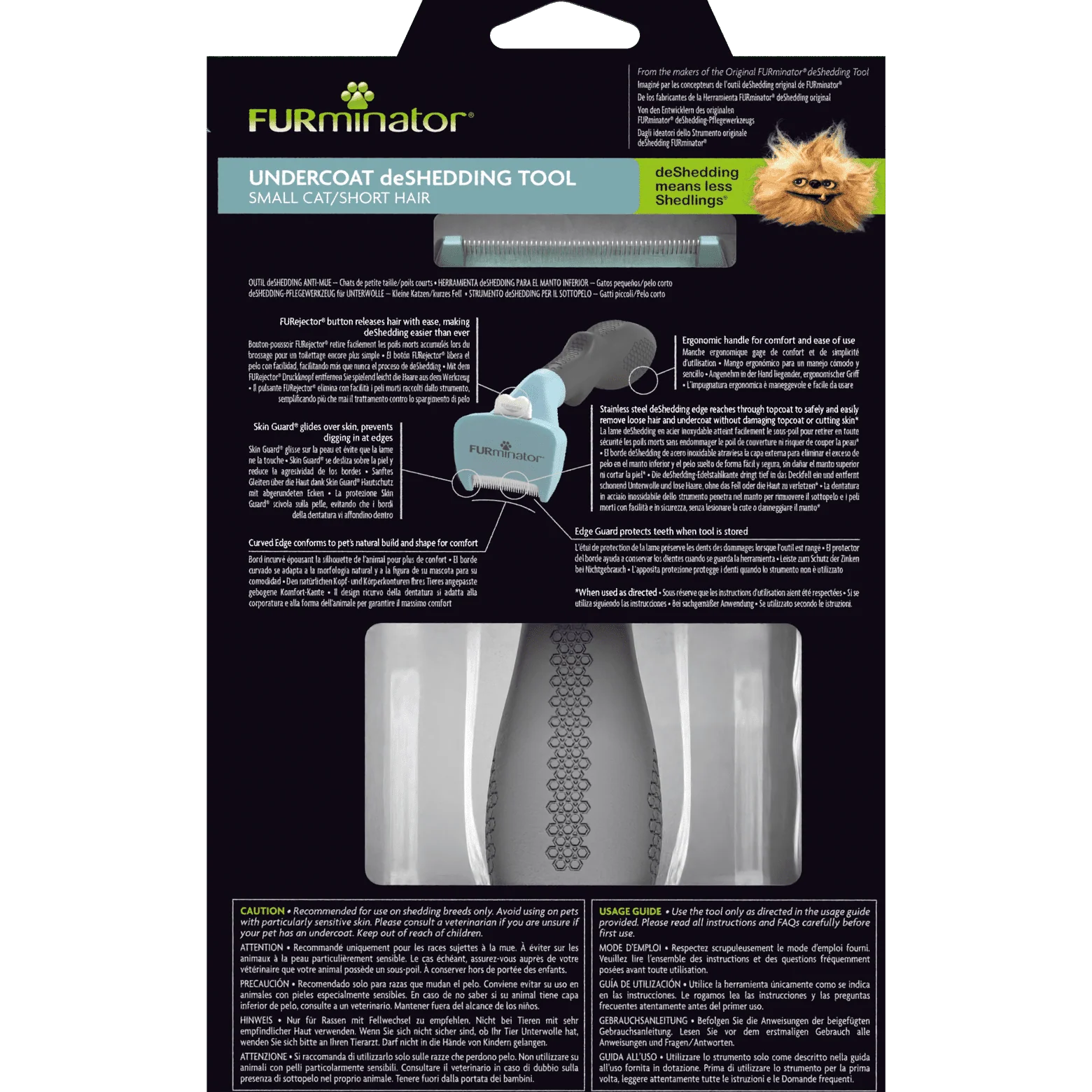 FURminator Short Hair deShedding Tool for Cats - Image 4