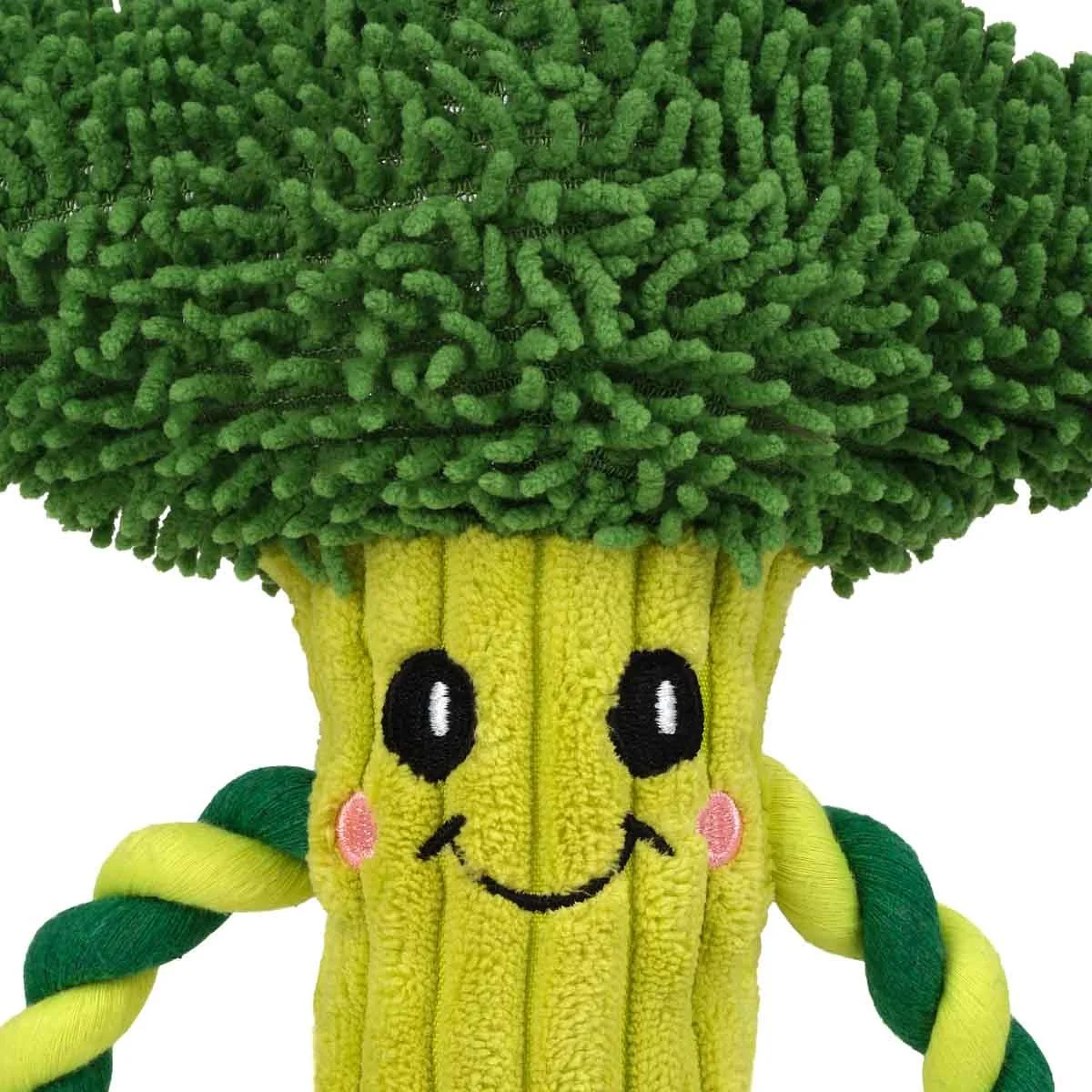 Garden Brocolli Plush Rope Dog Toy - Image 4