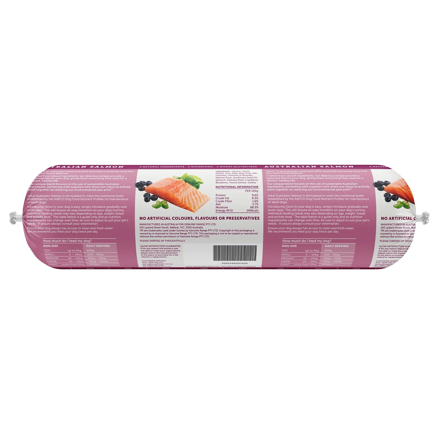 Glow Adult Australian Salmon Cooked Dog Roll - Image 3