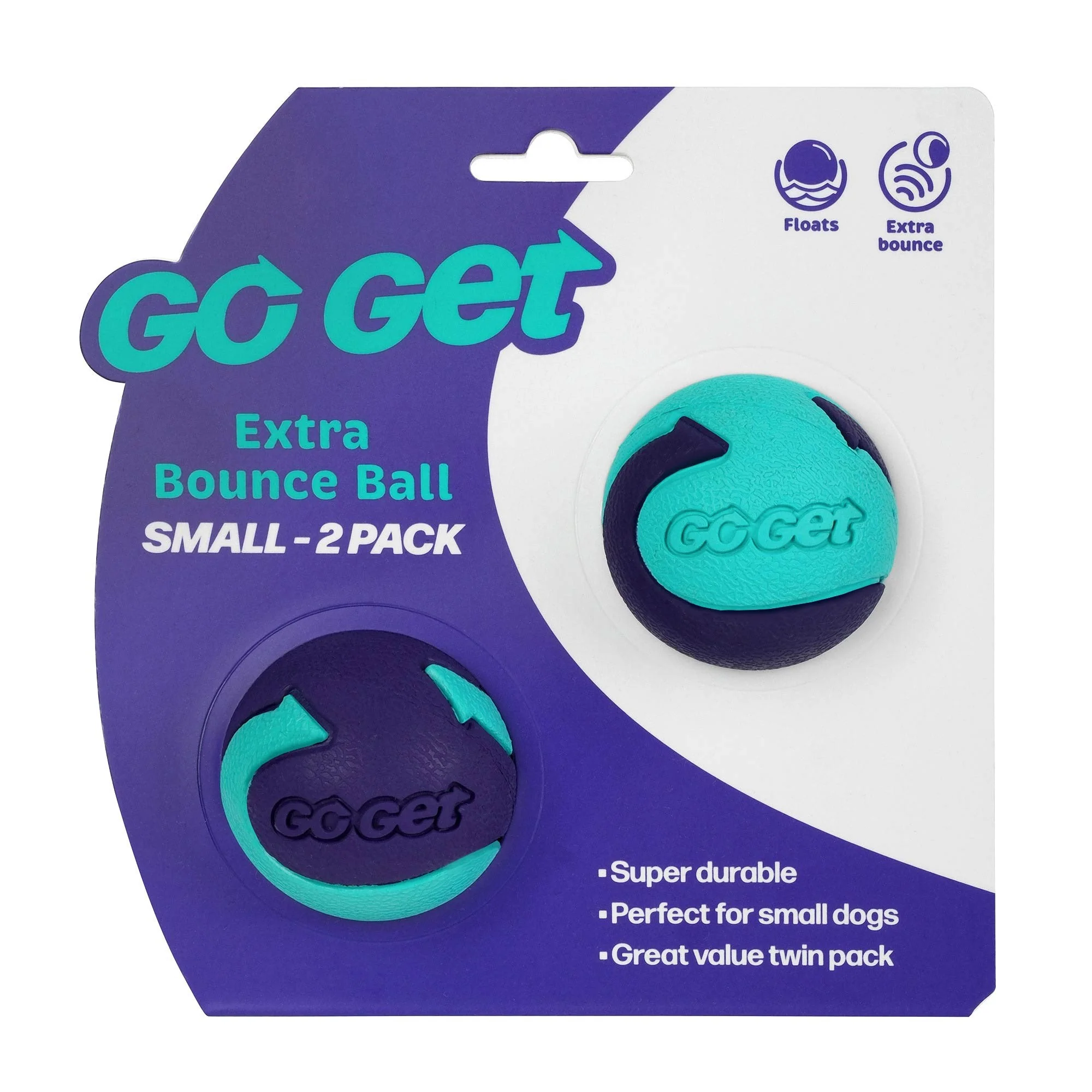 Go Get Extra Bounce Ball Dog Toy Small - Image 2