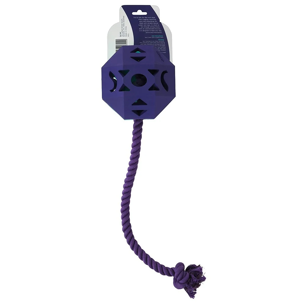 Go Get Geo Ball with Rope Dog Toy - Image 6