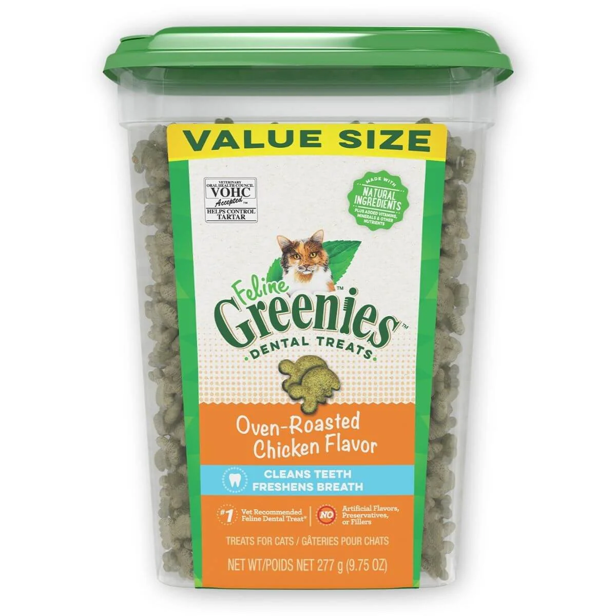Greenies Oven Roasted Chicken Feline Dental Cat Treats