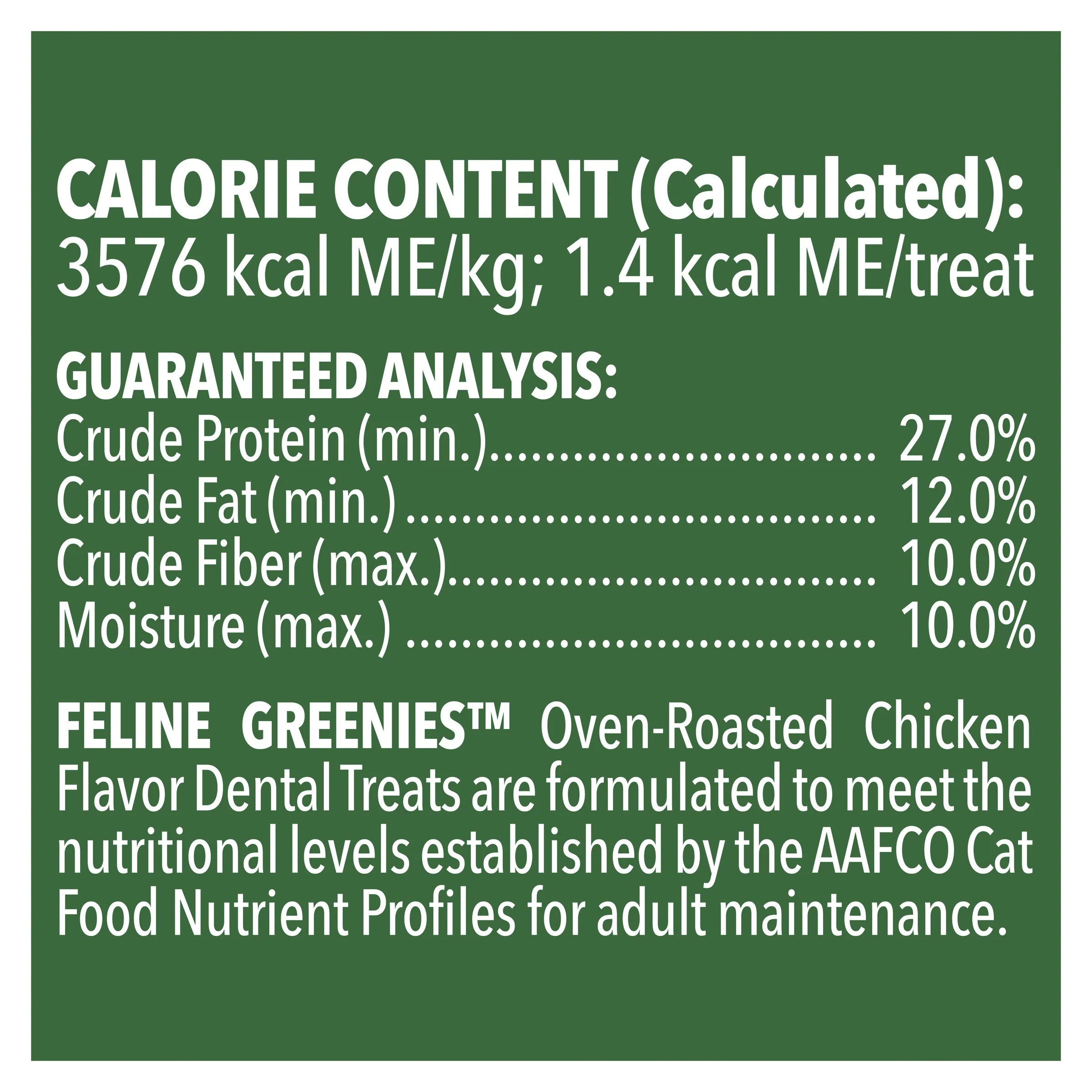 Greenies Oven Roasted Chicken Feline Dental Cat Treats - Image 13