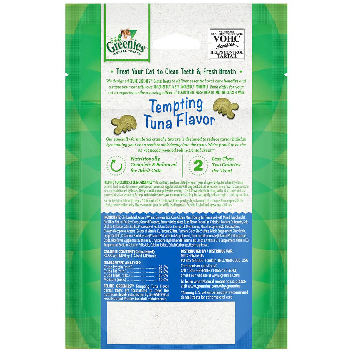 Greenies Tempting Tuna Feline Dental Cat Treats - Image 3
