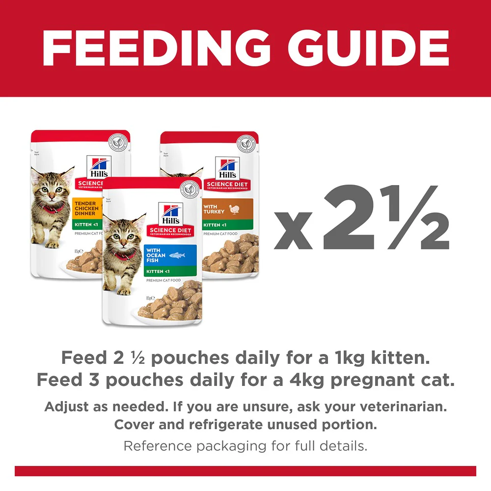 Hill’s Science Diet Favourite Selection Variety Pack Pouches Wet Kitten Food 12x85g - Image 6