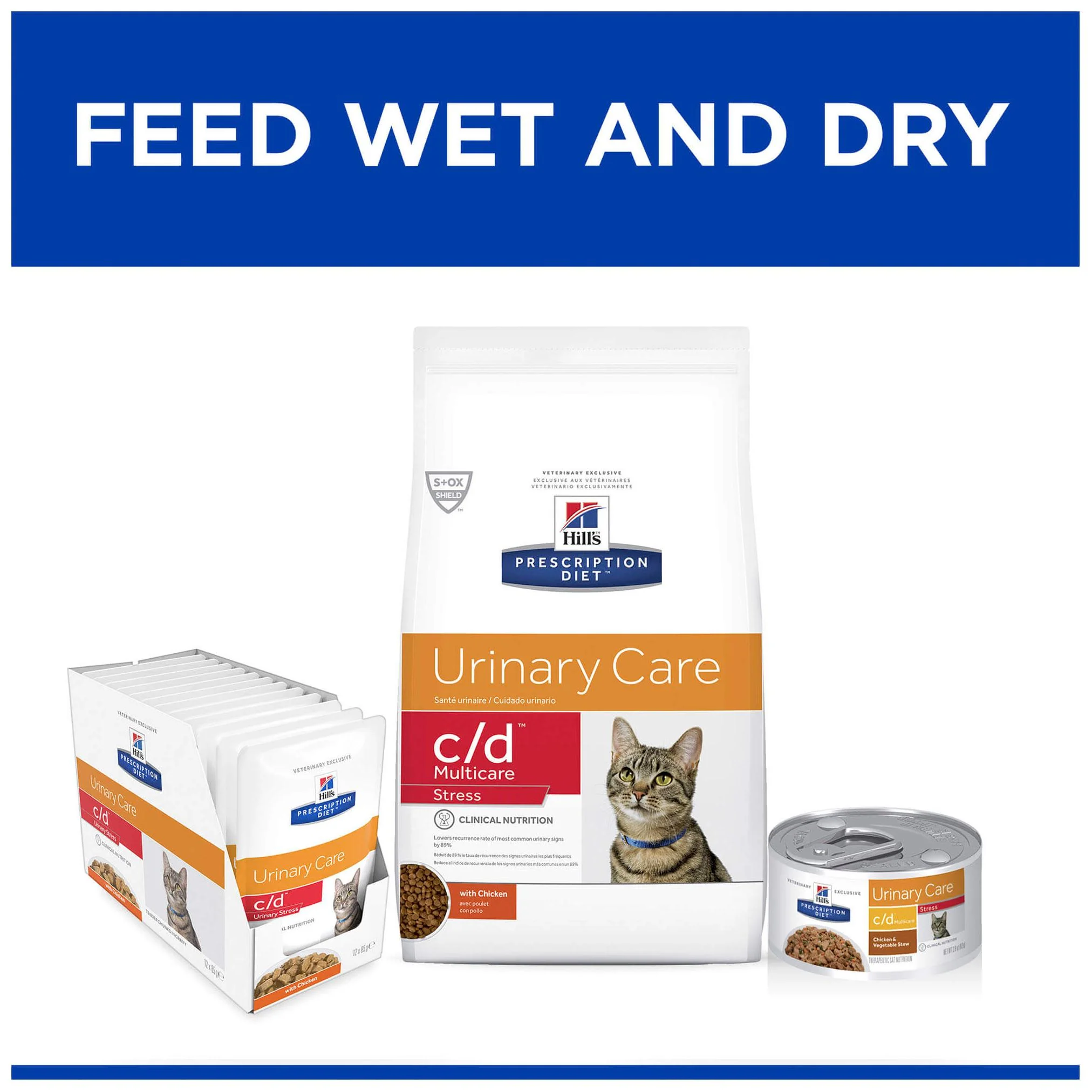 Hill's Prescription Diet C/D Stress Urinary Care Chicken Wet Cat Food - Image 6