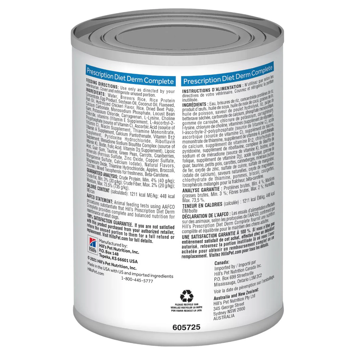 Hill's Prescription Diet Sensitive Derm Complete Wet Dog Food - Image 3