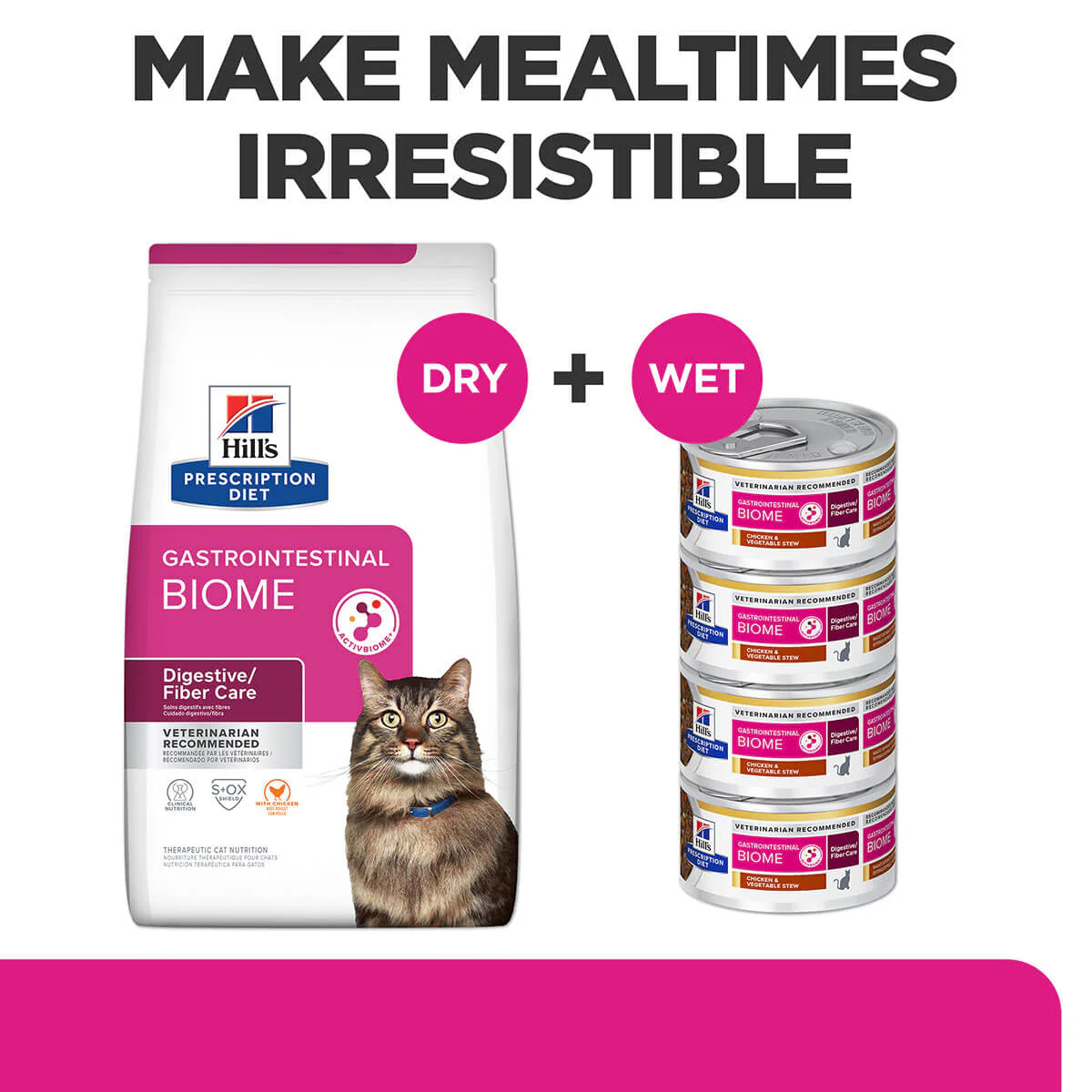 Hill's Prescription Diet Gastrointestinal Biome Care Chicken & Vegetable Wet Cat Food - Image 19