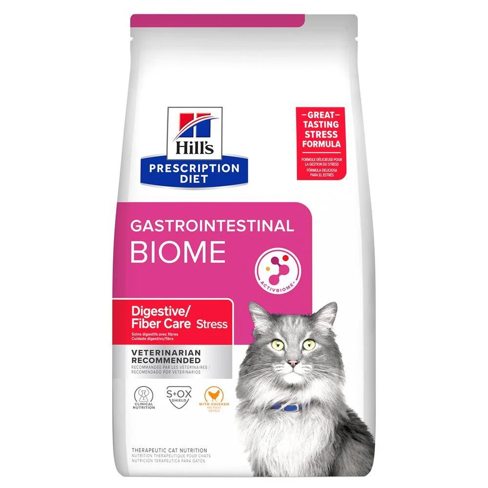 Hill's Prescription Diet Stress Gastrointestinal Biome Care Dry Cat Food
