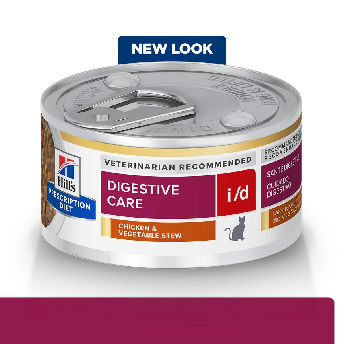 Hill's Prescription Diet I/D Digestive Care Chicken & Vegetable Stew Wet Cat Food - Image 3