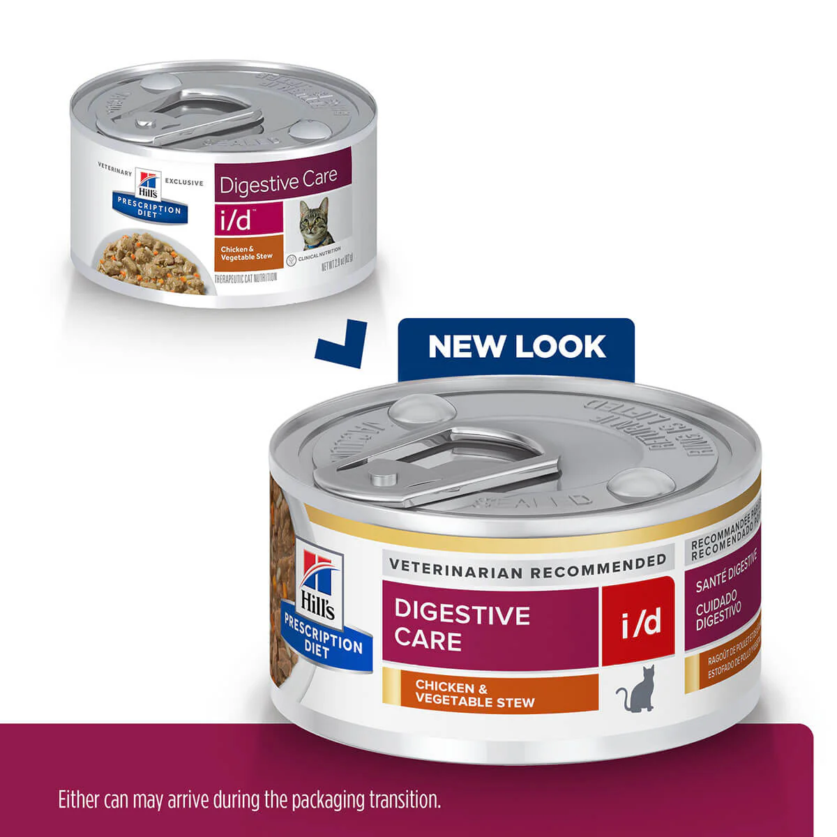 Hill's Prescription Diet I/D Digestive Care Chicken & Vegetable Stew Wet Cat Food - Image 6