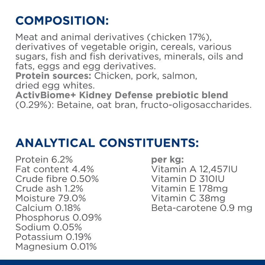Hill's Prescription Diet K/D Kidney Care Chicken Wet Cat Food - Image 6