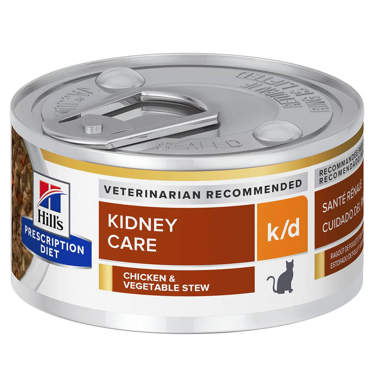 Hill's Prescription Diet K/D Kidney Care Chicken & Vegetable Stew Wet Cat Food - Image 2
