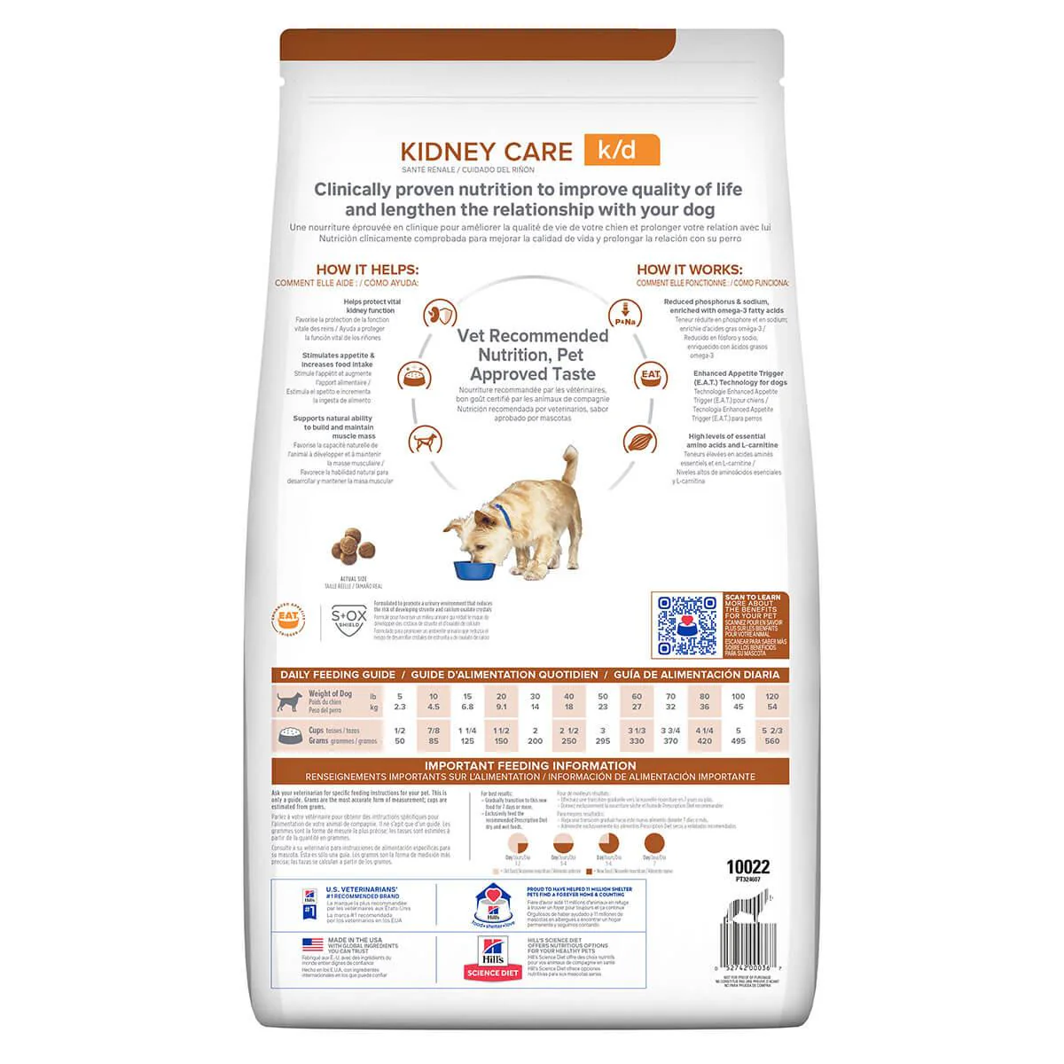 Hill's Prescription Diet K/D Kidney Care Dry Dog Food - Image 3