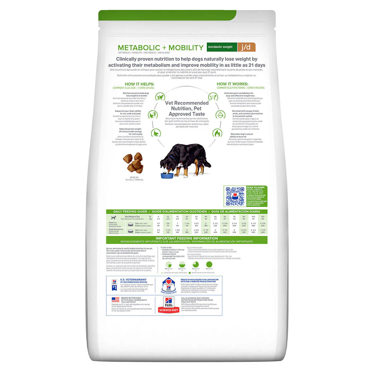 Hill's Prescription Diet J/D Metabolic Weight & Mobility Care Dry Dog Food - Image 4