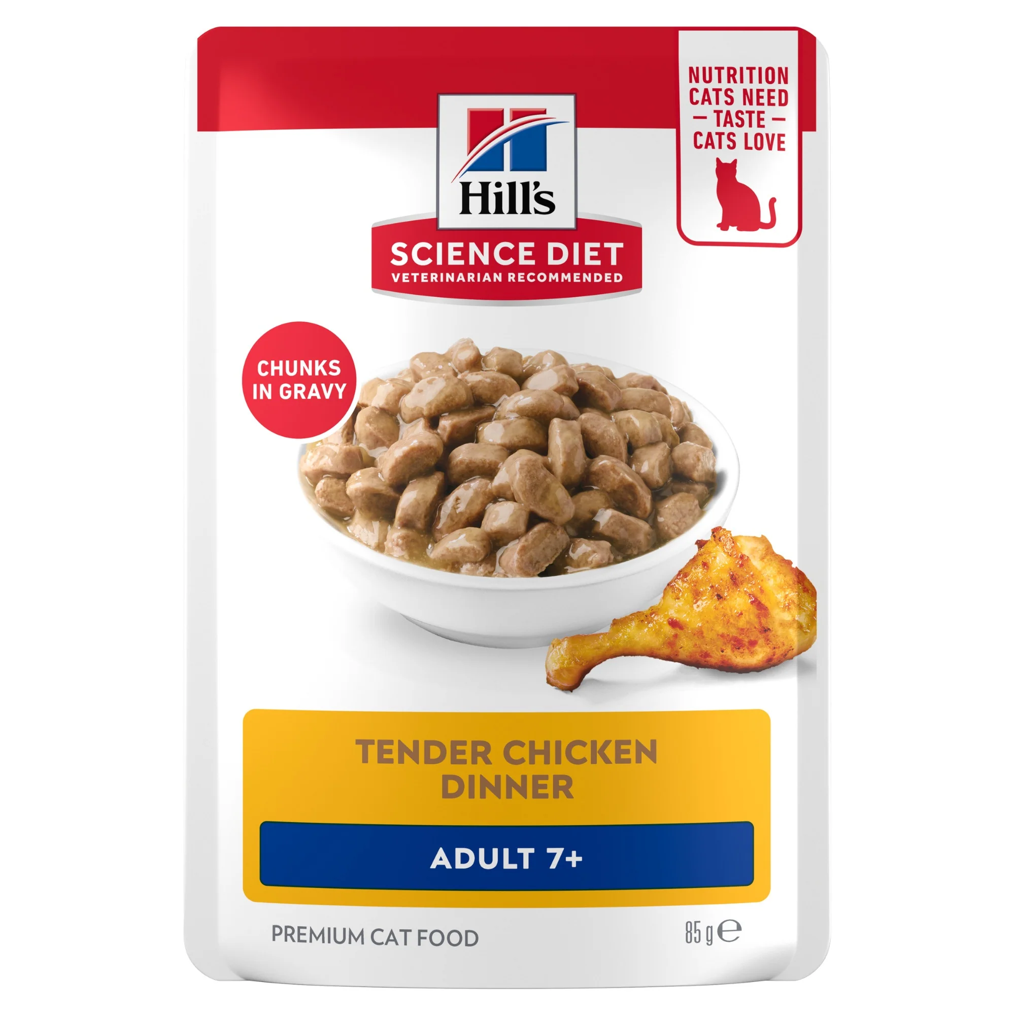 Hill's Science Diet 7+ Adult Chicken Pouches Wet Cat Food - Image 2