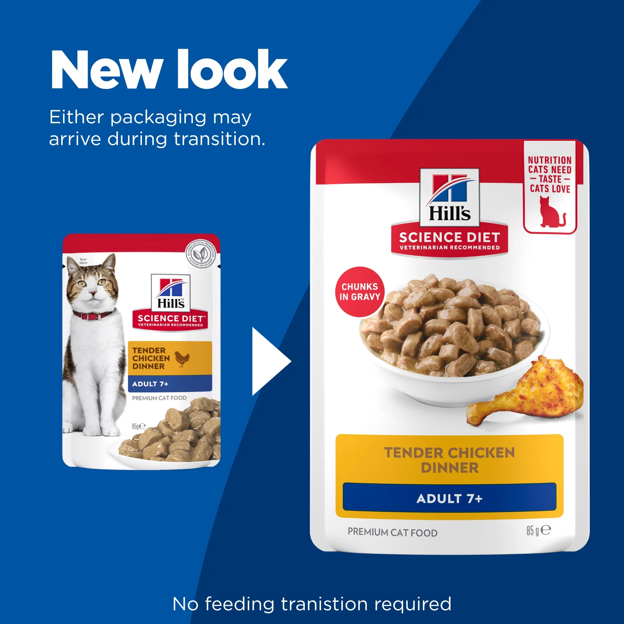 Hill's Science Diet 7+ Adult Chicken Pouches Wet Cat Food - Image 7