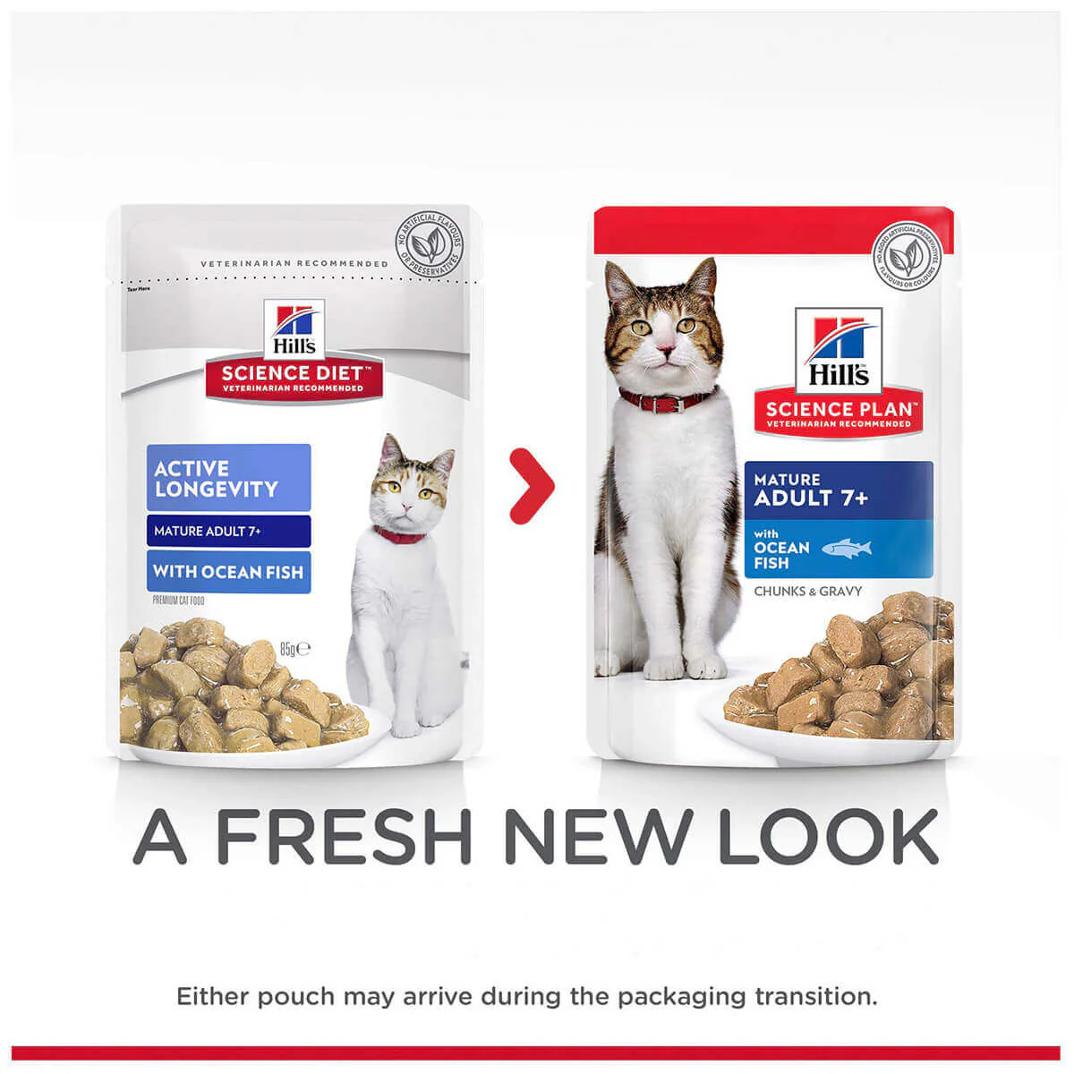 Hill's Science Diet 7+ Adult Ocean Fish Pouches Wet Cat Food - Image 4