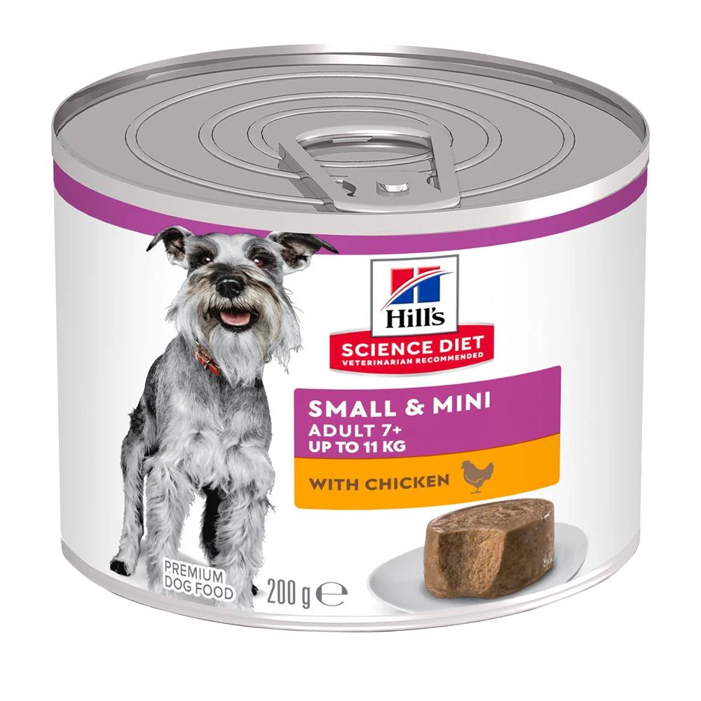 Hill's Science Diet Adult 7+ Senior Small & Mini with Chicken Canned Wet Dog Food