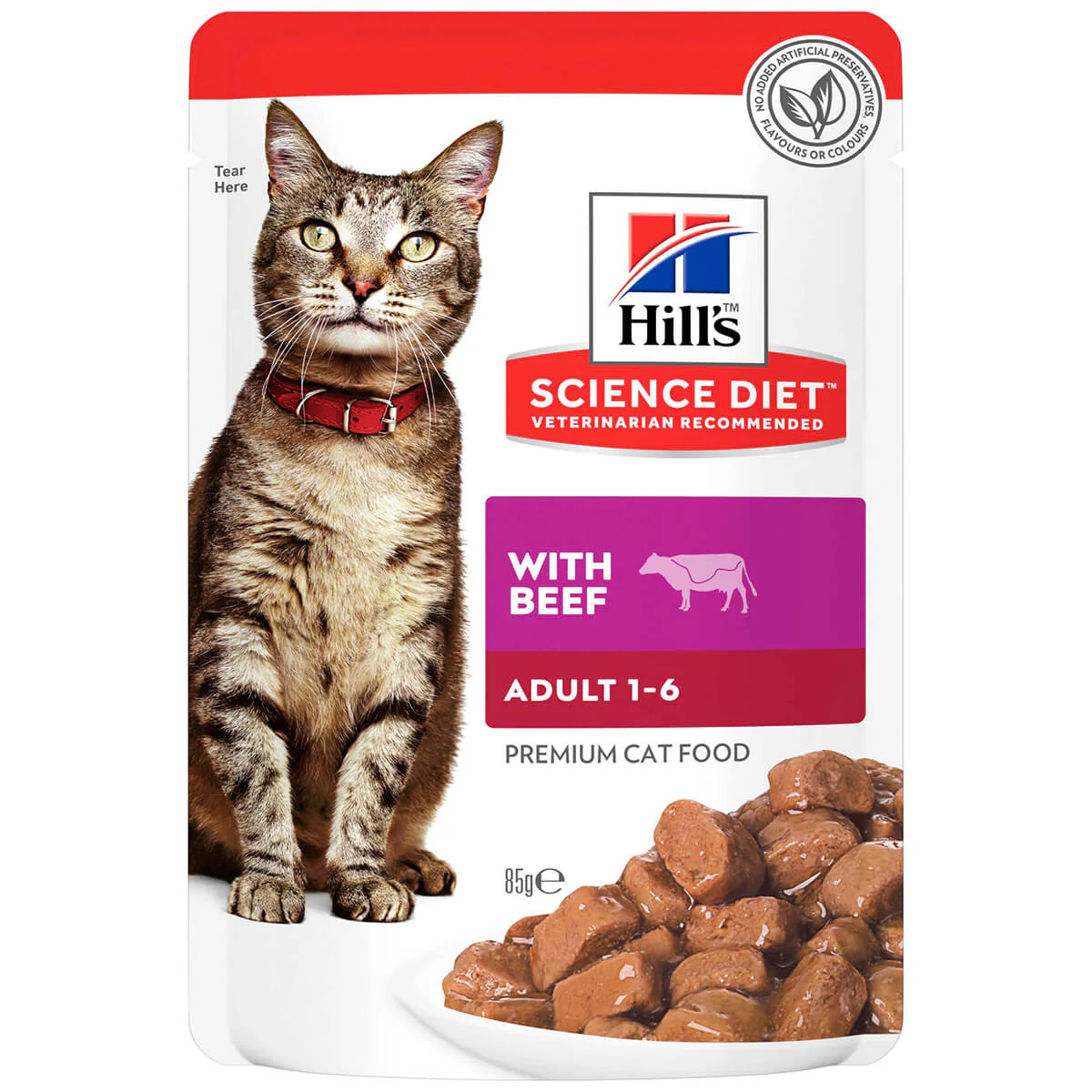 Hill's Science Diet Adult Beef Wet Cat Food