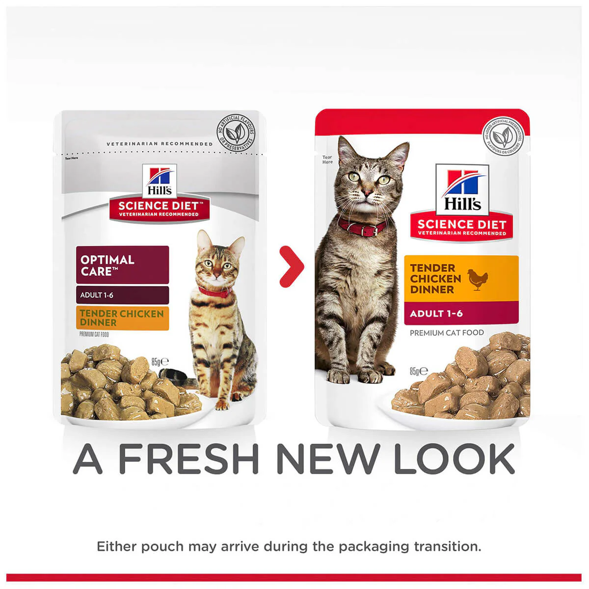 Hill's Science Diet Adult Chicken Pouches Wet Cat Food - Image 2