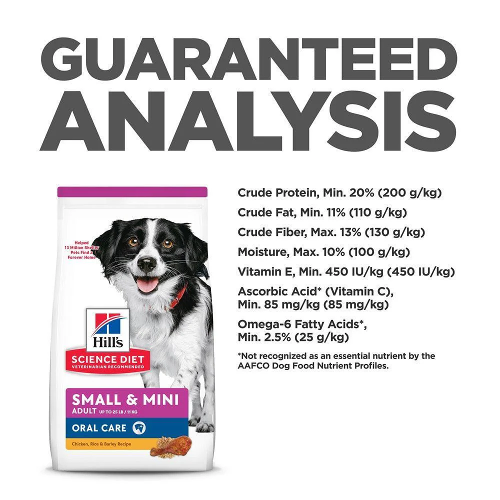 Hill's Science Diet Adult Oral Care Small & Mini Dry Dog Food - Image 18