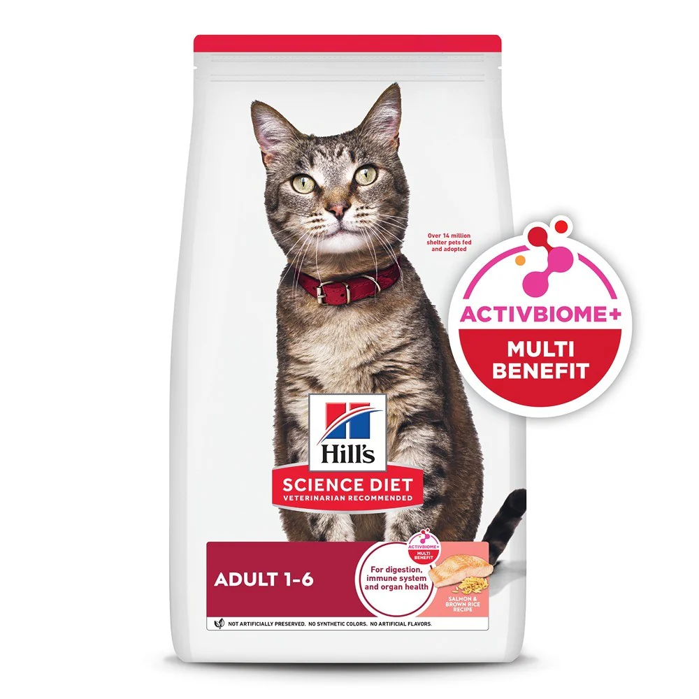 Hill's Science Diet Adult Salmon & Brown Rice Recipe Dry Cat Food - Image 3