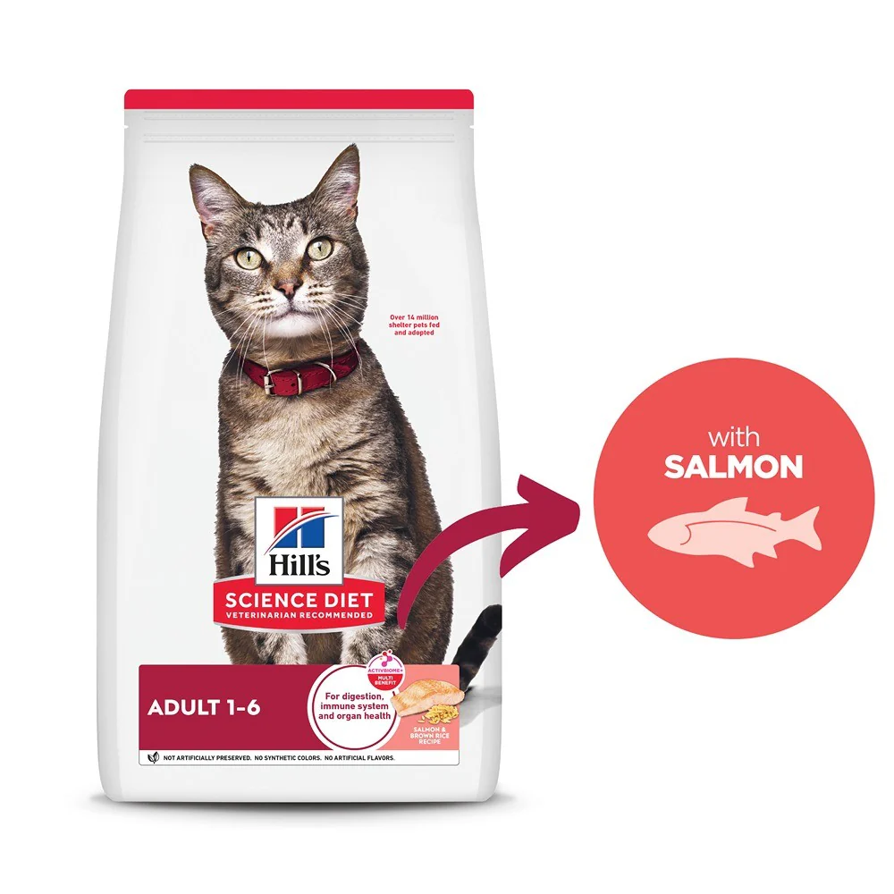 Hill's Science Diet Adult Salmon & Brown Rice Recipe Dry Cat Food - Image 6