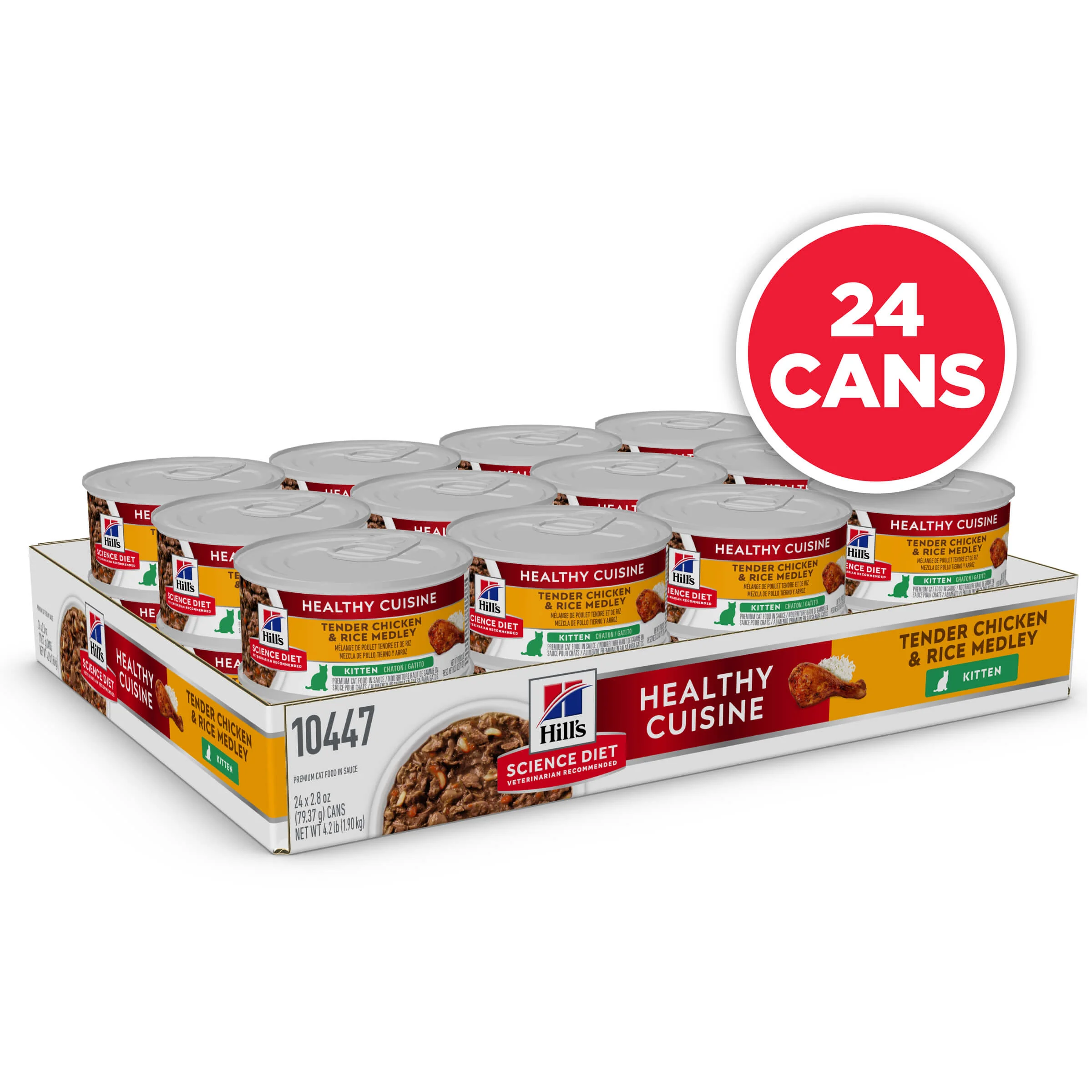 Hill's Science Diet Healthy Cuisine Kitten Chicken & Rice Medley Wet Cat Food 79g - Image 2