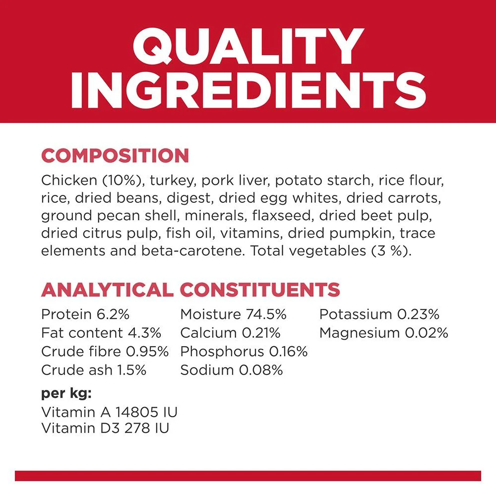Hill's Science Diet Perfect Digestion Adult with Chicken & added Vegetables Canned Wet Dog Food 363g - Image 4