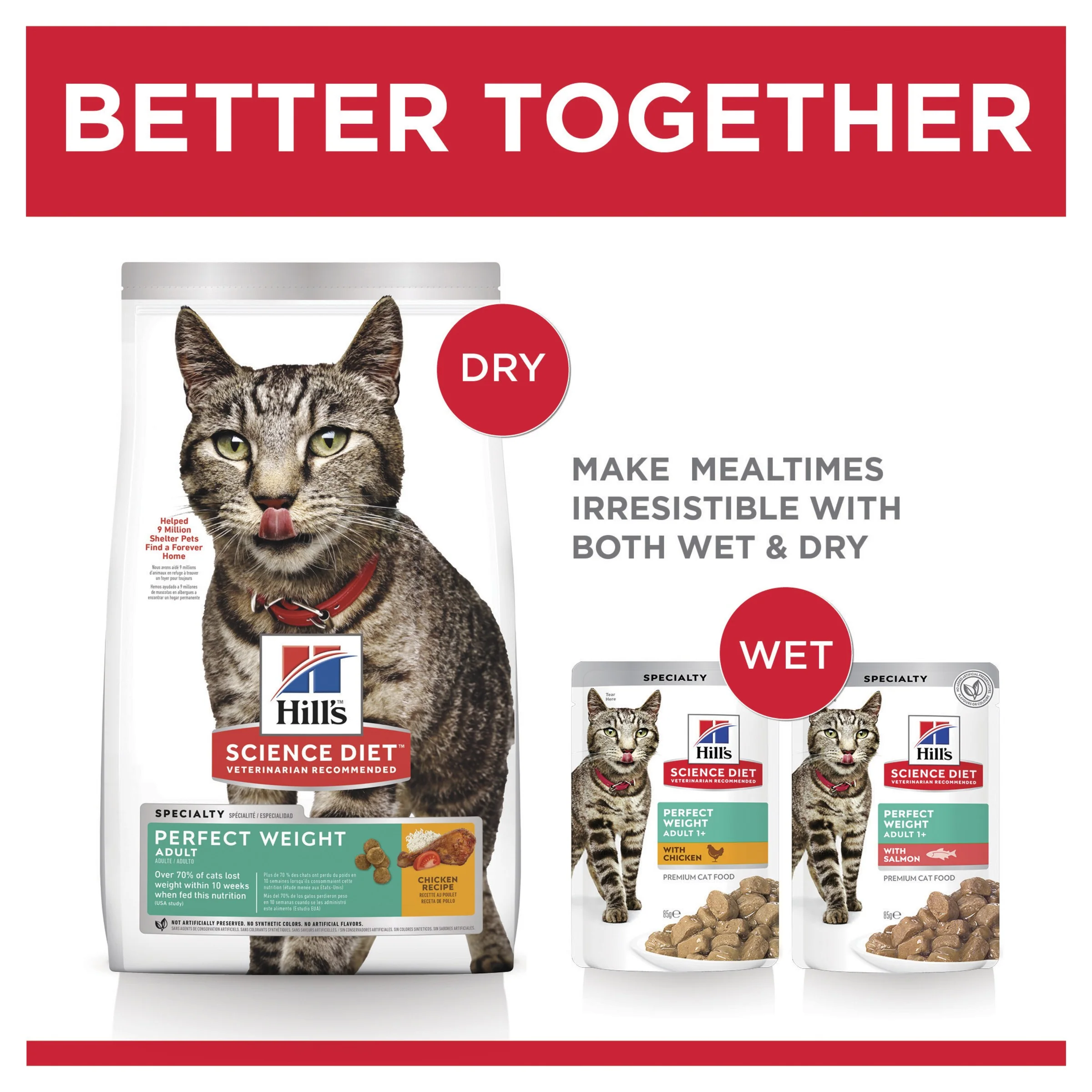 Hill's Science Diet Perfect Weight Adult Dry Cat Food - Image 40
