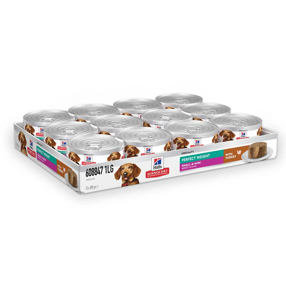 Hill's Science Diet Perfect Weight Small & Mini with Turkey Canned Dog Food - Image 2