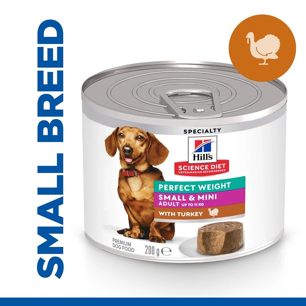 Hill's Science Diet Perfect Weight Small & Mini with Turkey Canned Dog Food - Image 4