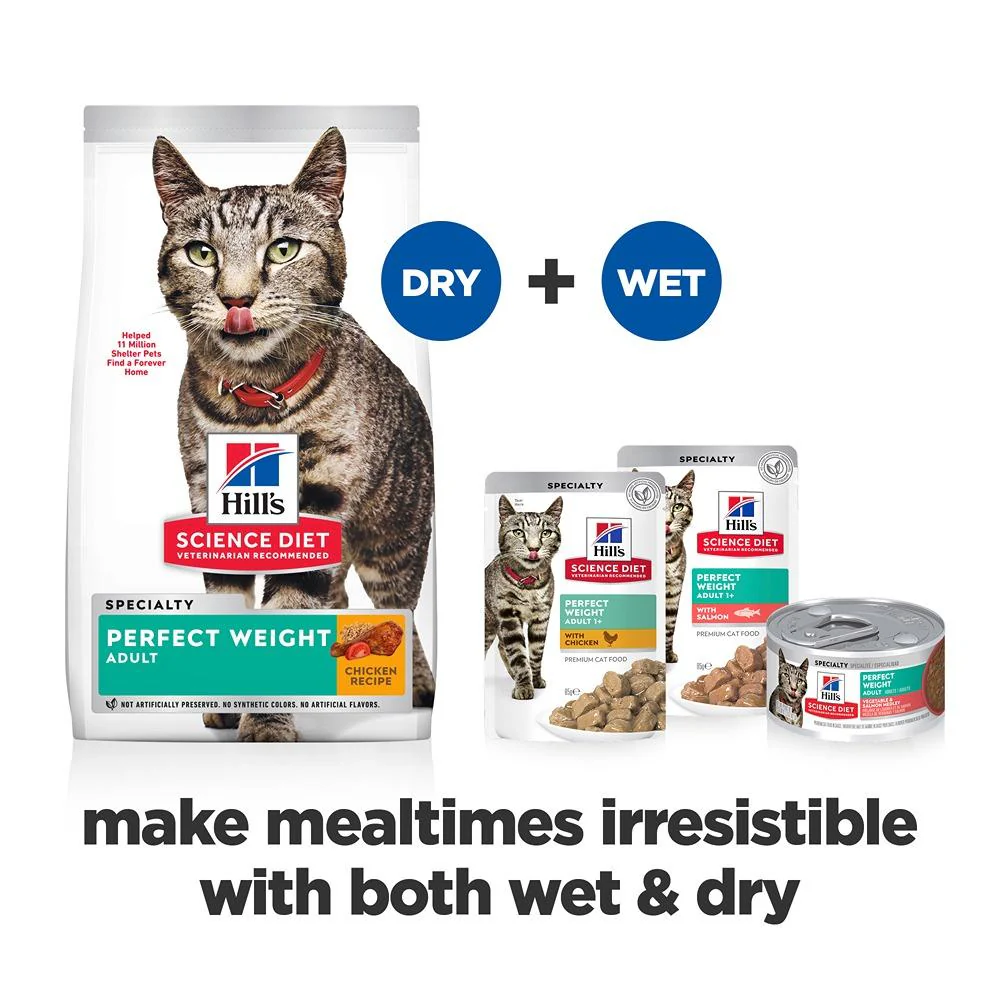 Hill's Science Diet Perfect Weight Vegetable & Salmon Medley Canned Wet Cat Food - Image 7