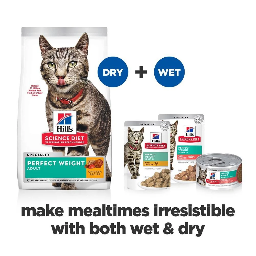 Hill's Science Diet Perfect Weight Vegetable & Salmon Medley Canned Wet Cat Food - Image 8