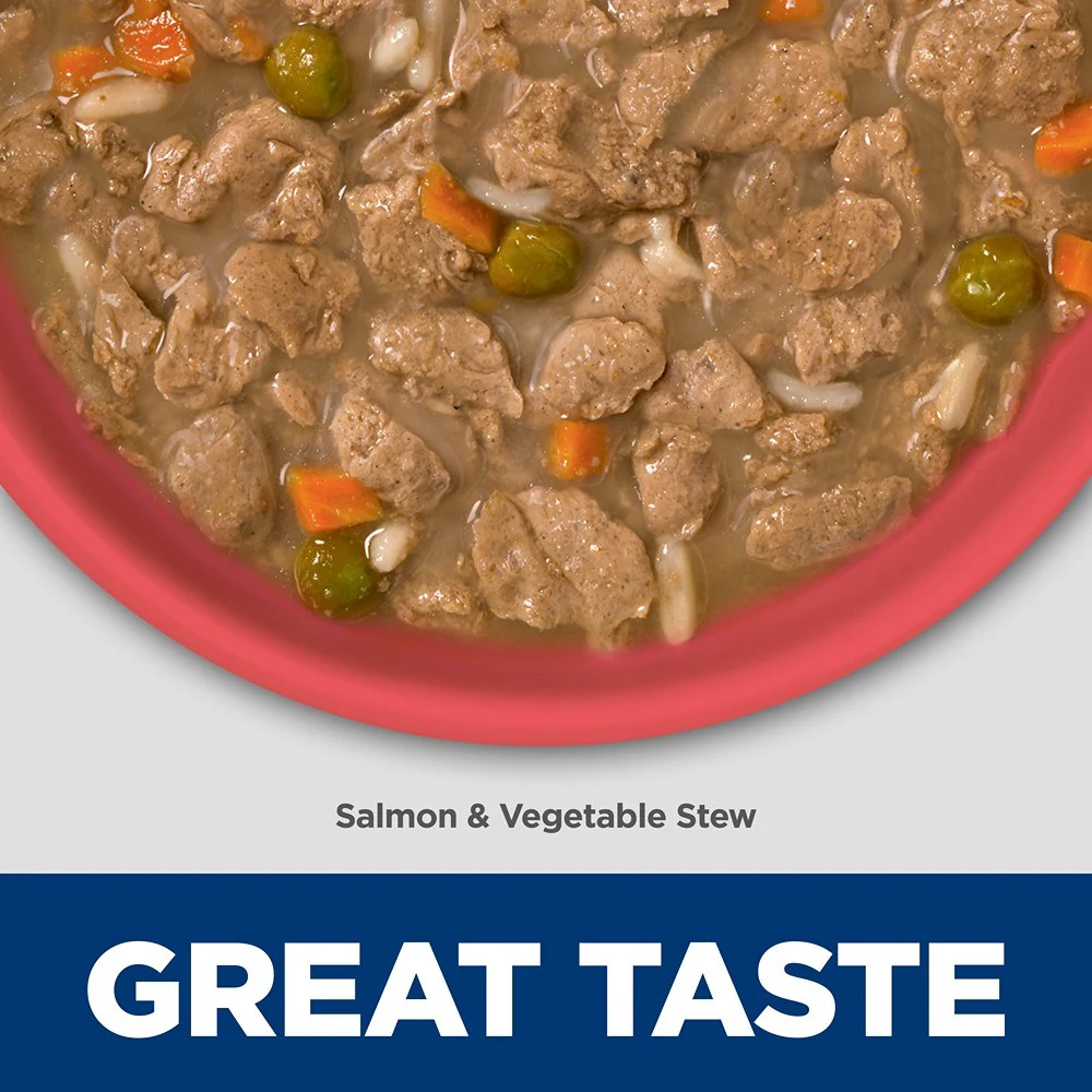 Hill's Science Diet Puppy Sensitive & Skin Salmon & Veg Stew Wet Dog Food - Image 10