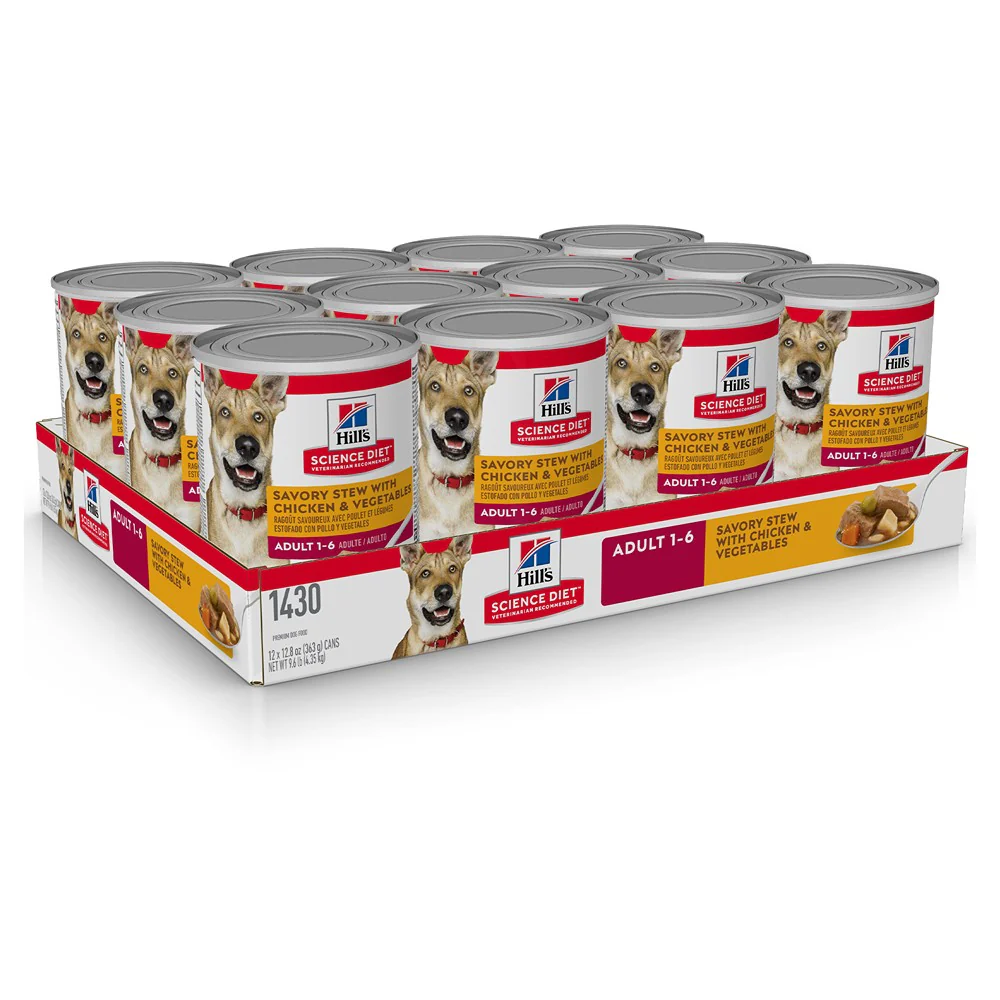 Hill's Science Diet Savory Stew Adult Chicken & Vegetable Wet Dog Food - Image 11
