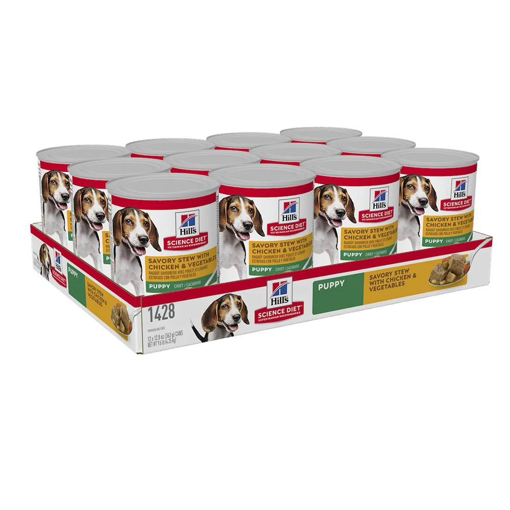Hill's Science Diet Savory Stew Puppy Chicken & Vegetable Wet Dog Food - Image 11