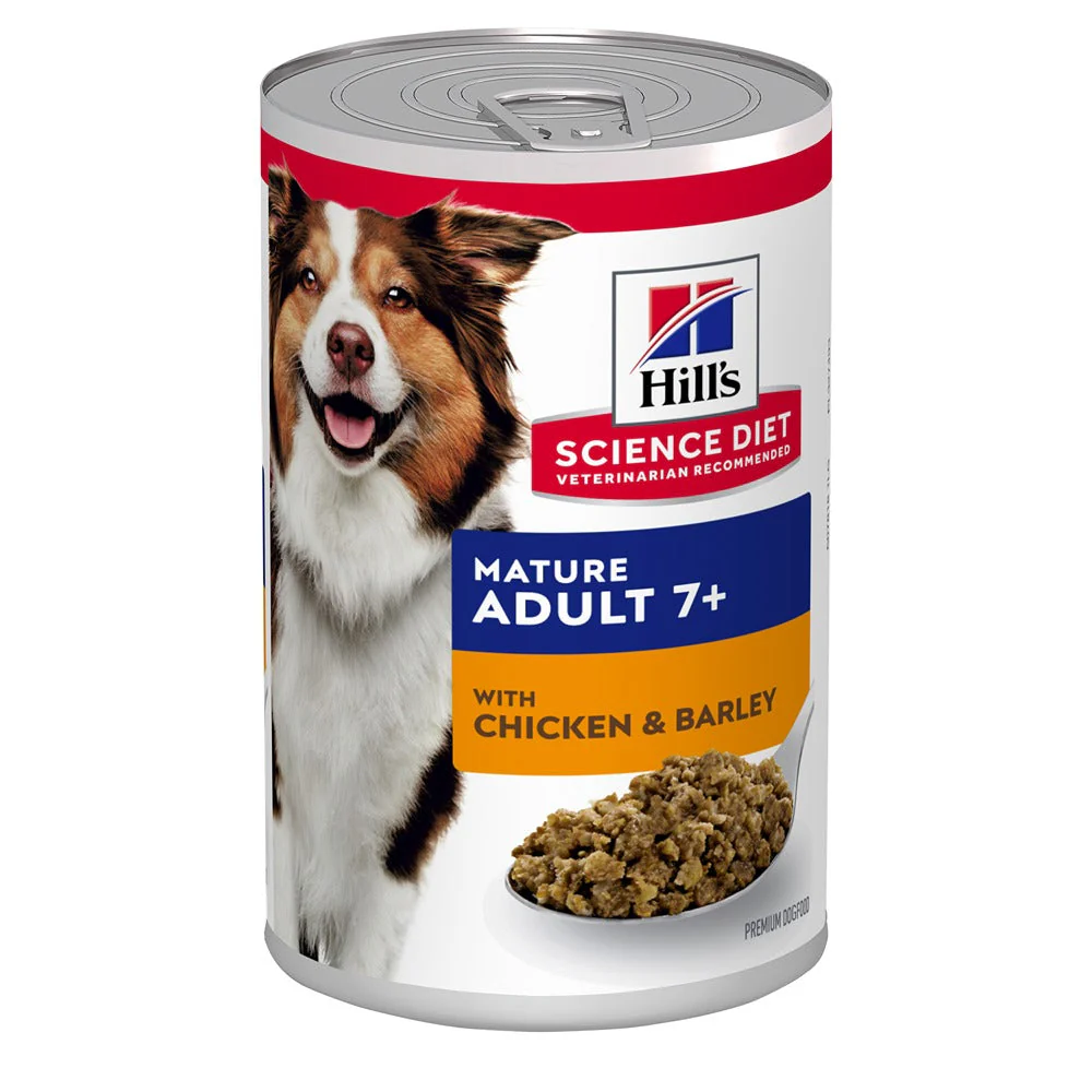 Hill's Science Diet Mature Adult 7+ with Chicken & Barley Canned Wet Dog Food - Image 8