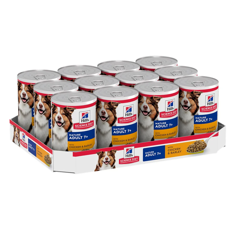 Hill's Science Diet Mature Adult 7+ with Chicken & Barley Canned Wet Dog Food - Image 9