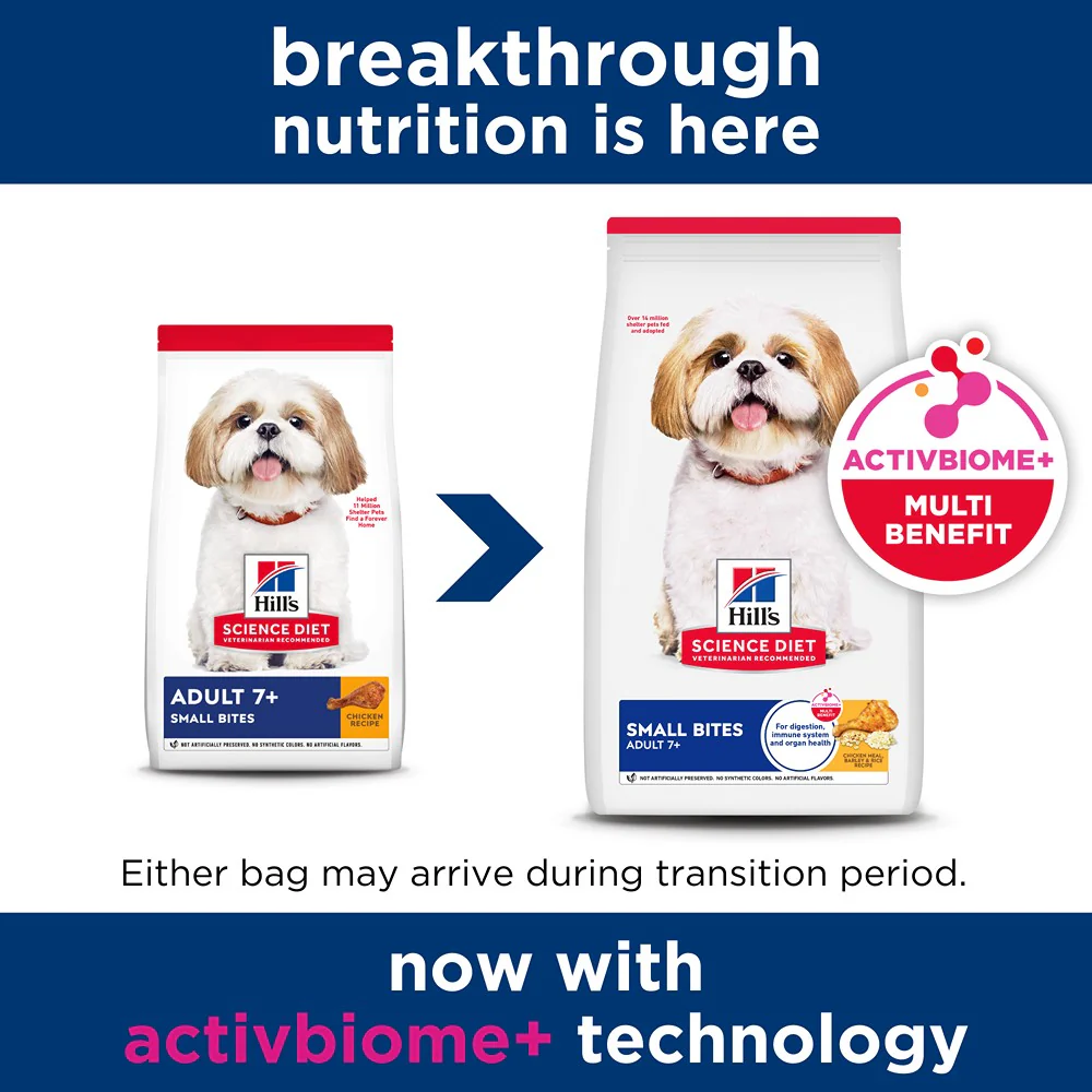 Hill's Science Diet Adult 7+ Small Bites Senior Dry Dog Food - Image 3